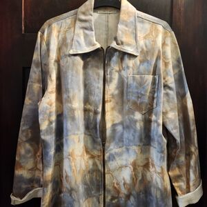 Tie-Dye Zip-Up Jacket